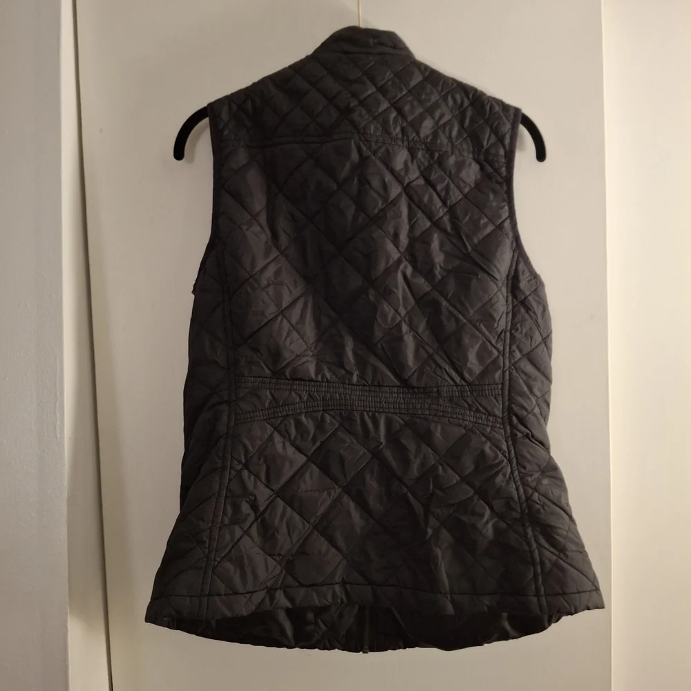 Allegra K Women's Black Quilted Vest